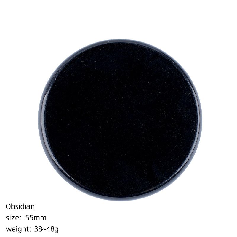 2483 Disco de pedra natural de 55Mm adesivo de geladeira DIY feito à mão suporte de telefone móvel letras material runa acessórios de cristal natural