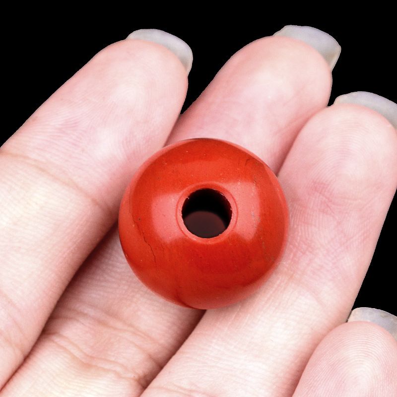 2019-Grandes contas de buraco de cristal natural ágata pedra grande buraco solto contas 18mm buraco 5mm DIY jóias materiais de vestuário