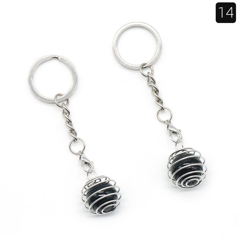 1491-Chave pingente de cristal bola lanterna chaveiro ametista bola removível saco pingente
