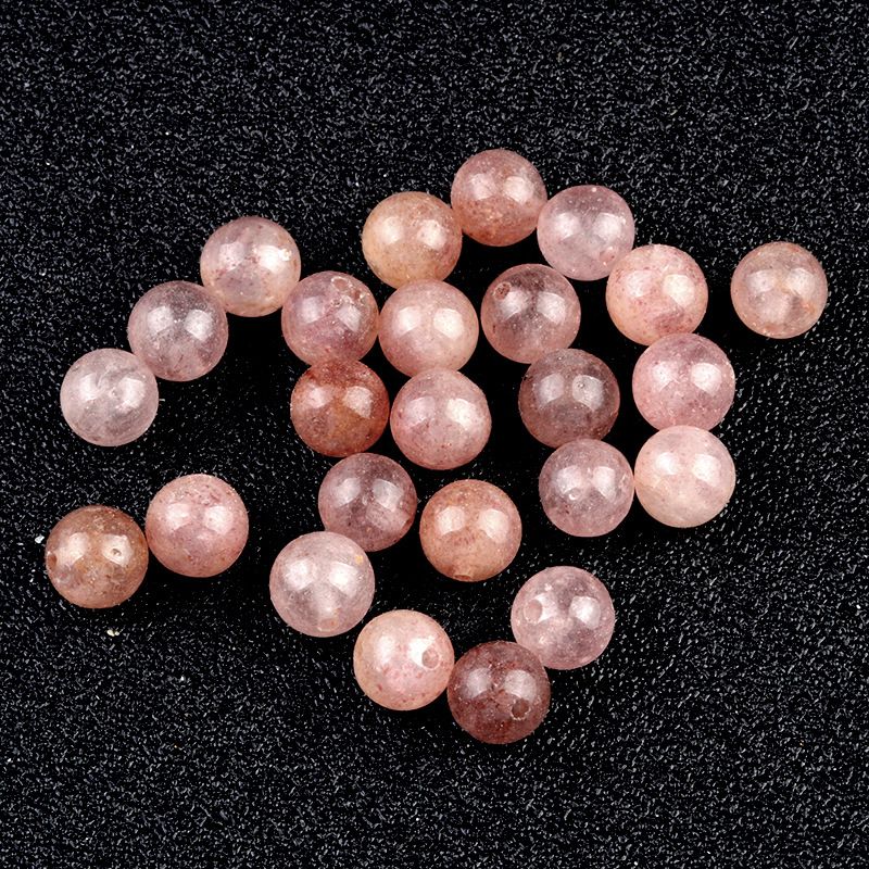 Contas de meio orifício de 1600-8mm, contas redondas de meio orifício de ágata de cristal natural, contas soltas Brincos de viga DIY acessórios de incrustação