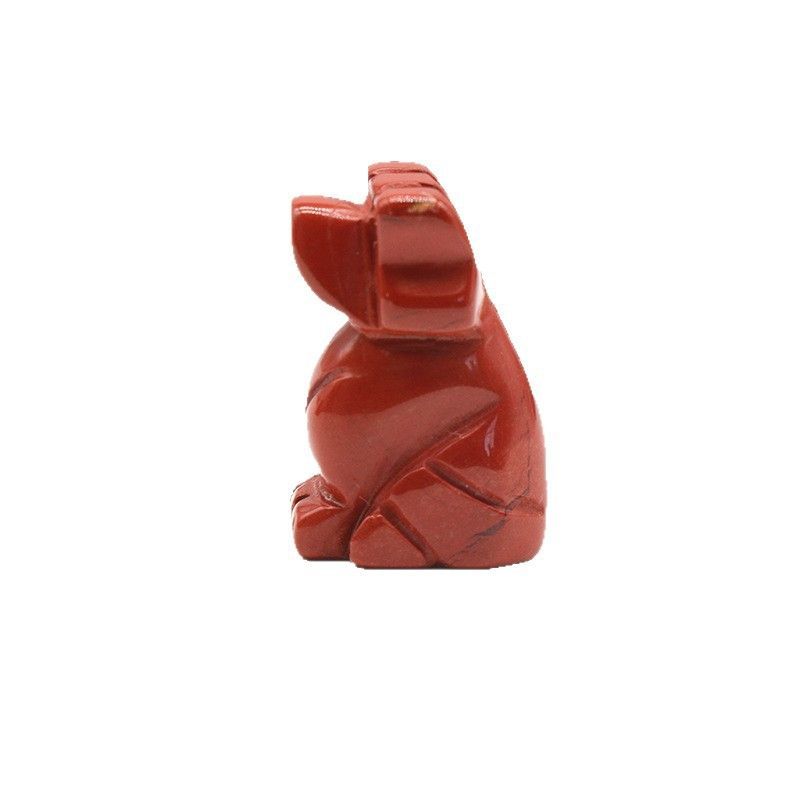 1606 a 1in filhote de cachorro ágata cristal pedra mini escultura animal pequeno pedra semi-preciosa artesanato cão pequeno ornamento