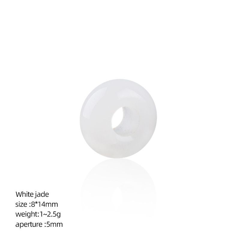 8 * 14Mm grande buraco natural cristal ábaco contas DIY colar colar de roupas de ágata contas soltas contas divisória acessórios de jóias