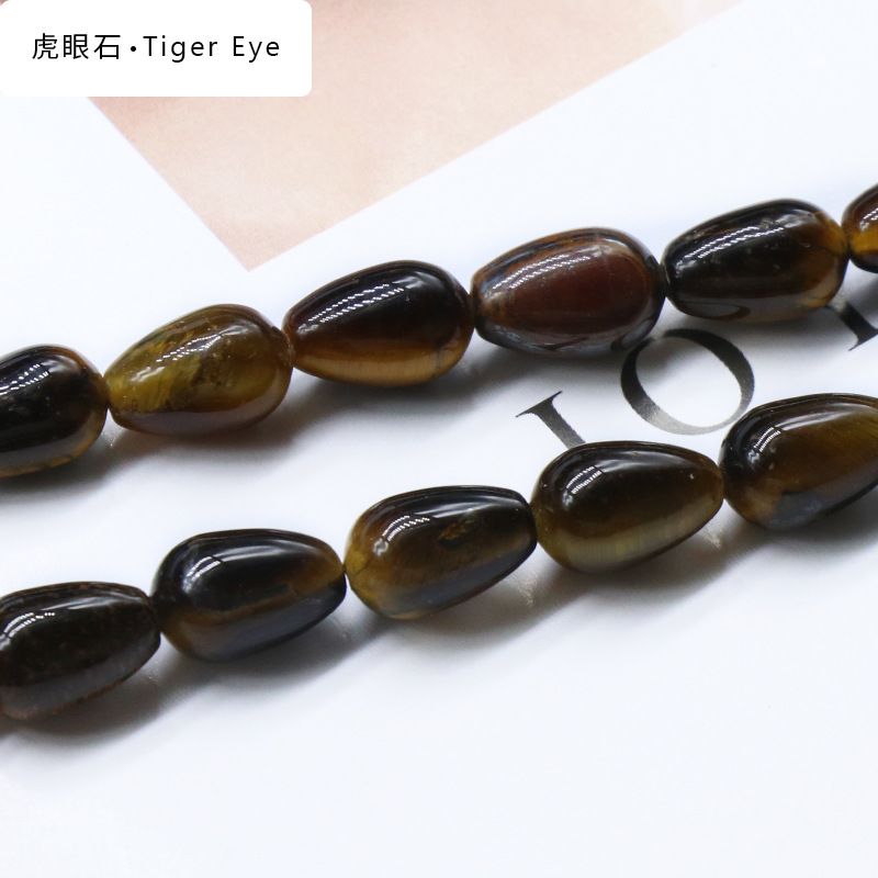 861-Pedra semipreciosa de ágata de cristal natural 8X12mm gota de água frisada DIY pulseira colar brincos material de jóias