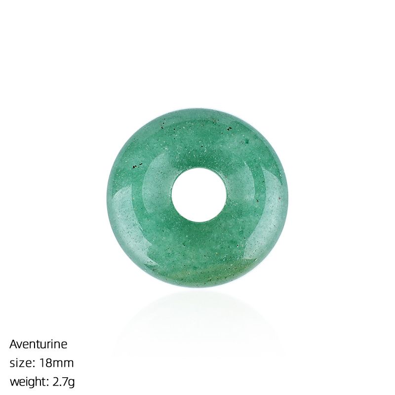 18Mm fivela de segurança de pedra natural pingente grande buraco redondo ágata nostálgico acessórios de jóias de cristal ametista fivela de segurança