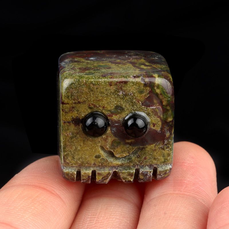 1760-Pedra semipreciosa de ametista natural Pedra companheira quadrada de 20mm Estou aqui para você pequeno ornamento
