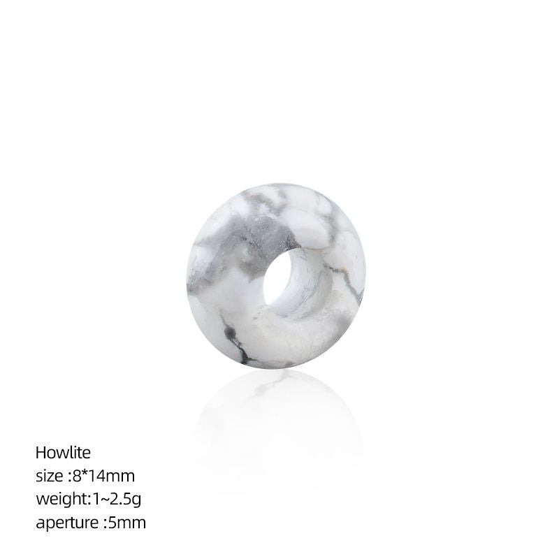 8 * 14Mm grande buraco natural cristal ábaco contas DIY colar colar de roupas de ágata contas soltas contas divisória acessórios de jóias