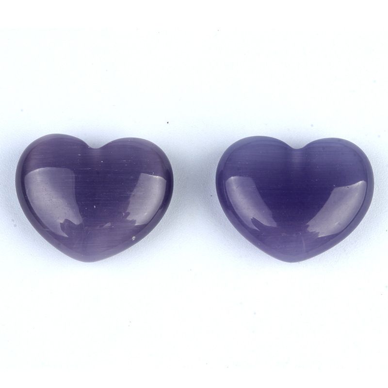 1258-Opala coração grande 30mm enfeite de pedra solto em forma de coração colorido pêssego alça de mão de doce DIY cor de jóias