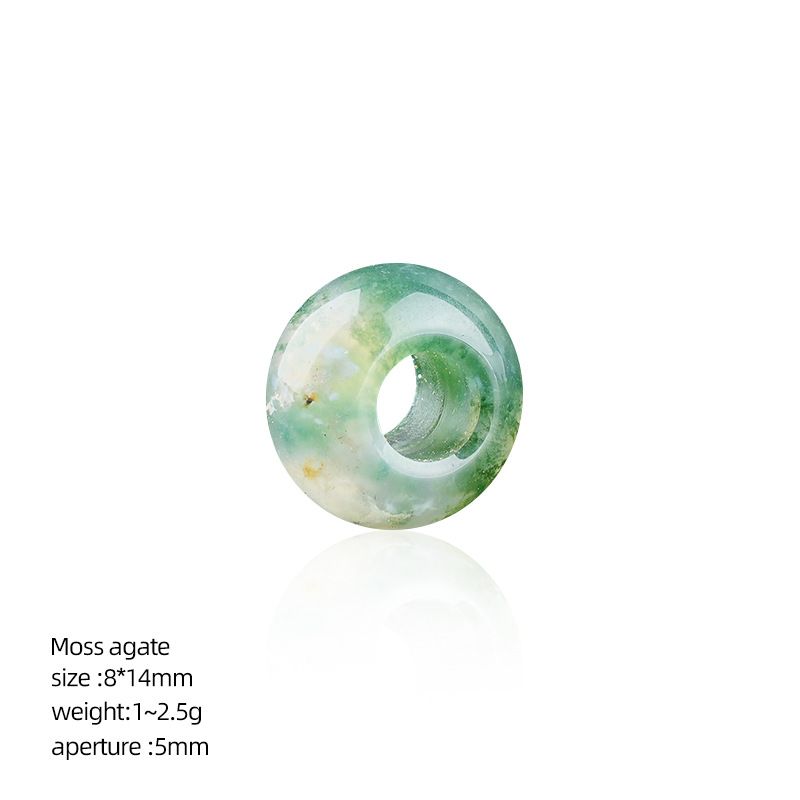8 * 14Mm grande buraco natural cristal ábaco contas DIY colar colar de roupas de ágata contas soltas contas divisória acessórios de jóias