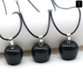 1479-Pedra de ágata de cristal natural 20mm pingente de maçã DIY acessórios decorativos para véspera de Natal