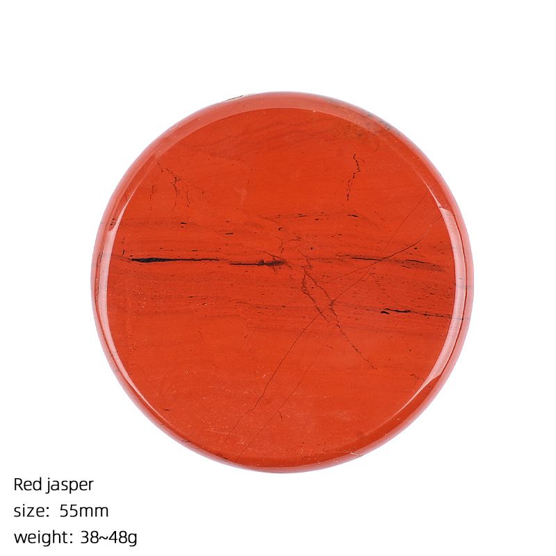 2483 Disco de pedra natural de 55Mm adesivo de geladeira DIY feito à mão suporte de telefone móvel letras material runa acessórios de cristal natural