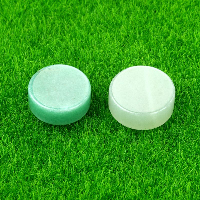 1693-16 ~ 18Mm folha redonda, disco de ágata de cristal natural DIY material de jóias de pedra