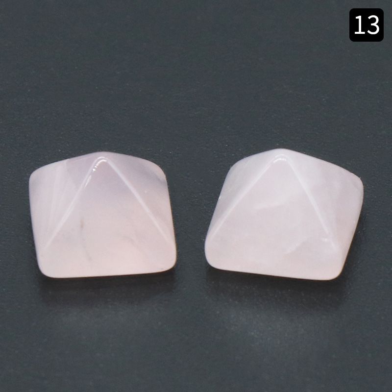 1106-8Mm pirâmide anel de cristal ágata pedra semi-preciosa mini pirâmide contas soltas DIY material de fixação de diamante