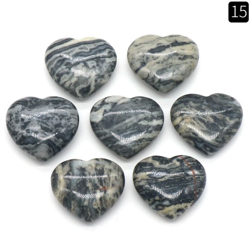 1451 - Pedra de Cristal Natural 20mm Ornamento de Pedra em Forma de Coração Sem Buracos Semi-Precioso Coração de Pêssego Decoração DIY