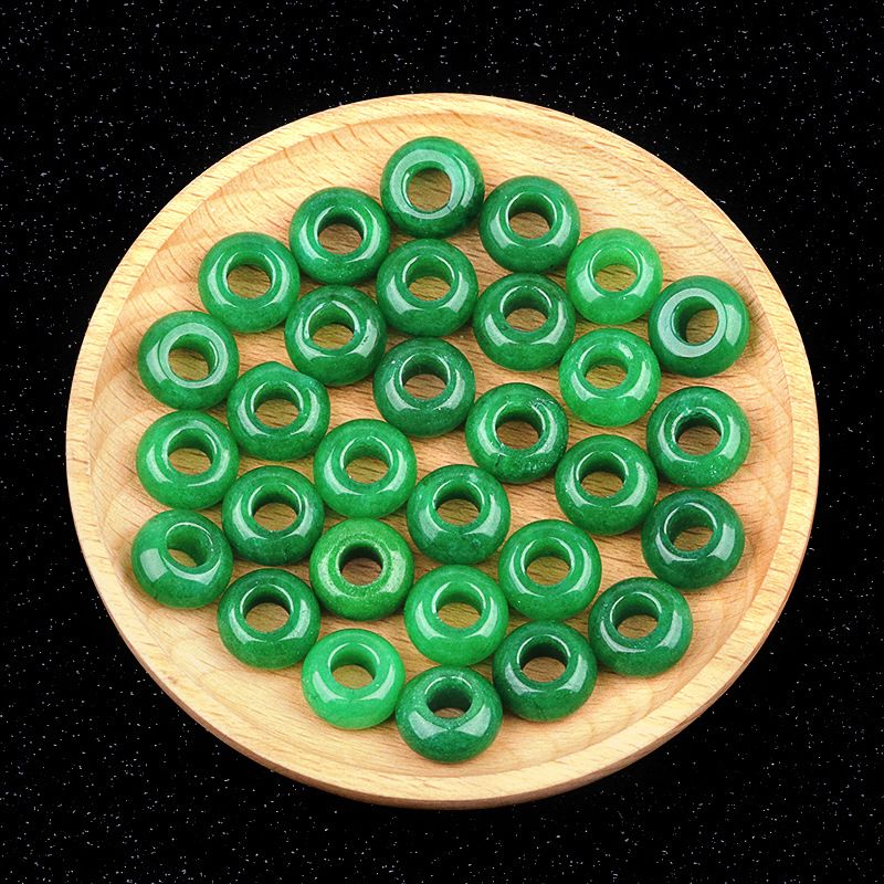 325-Grânulos de orifícios grandes 8 * 14mm de cristal de ábaco de ágata material de acessórios tecidos à mão DIY