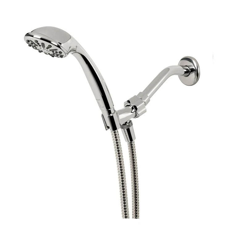 1-Spray 3.3 in. Single Wall Mount Handheld Shower Head in Chrome