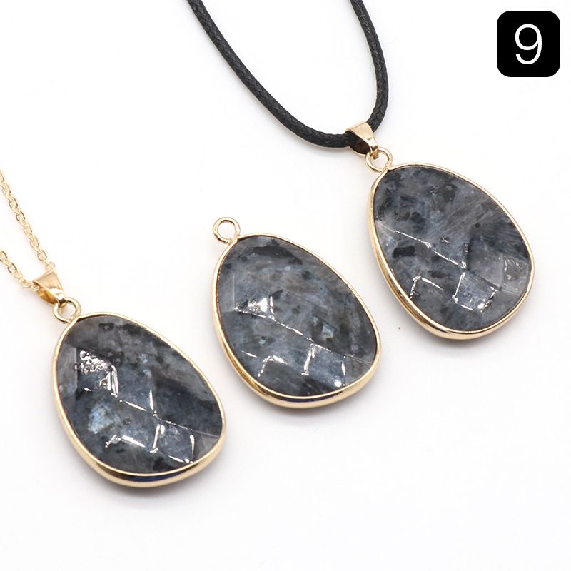 Cristal de ametista em pó Colar de bainha de corte de pedra de tigre Tianhe, pingente de bainha de pedra de ágata de cristal