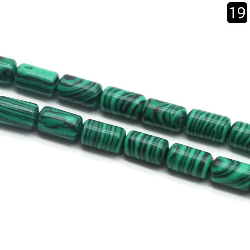 1330-Cristal ágata jade 6 * 10mm cilíndrico solto talão espaçador de tubo redondo talão de balde acessórios DIY vários materiais