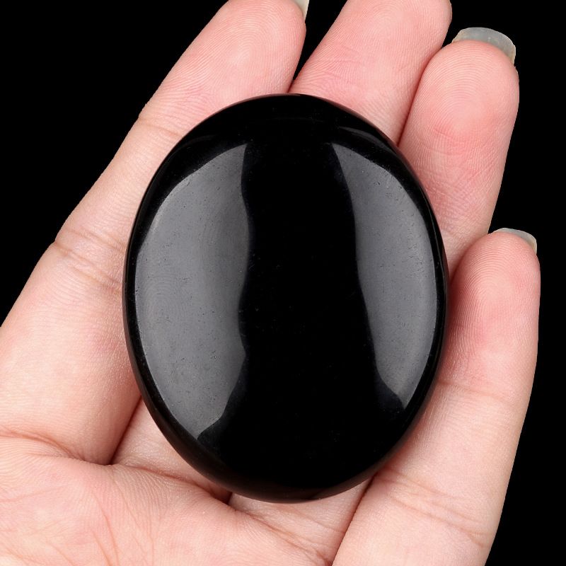 2310-Pedra de sabão de pedra de cristal natural para brincar com 38x48mm pedra de compressão quente oval SPA óleo essencial de massagem pedra