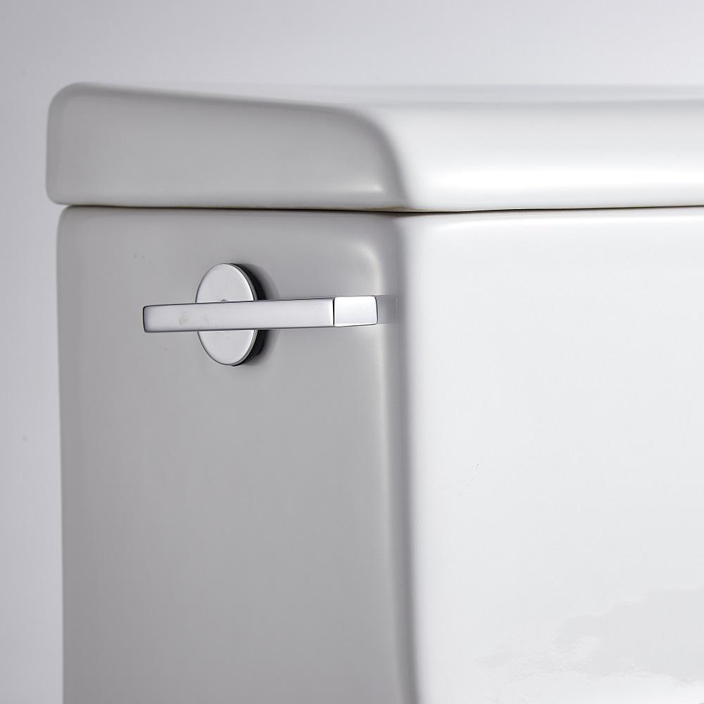 1-Piece 1.28 GPF Single Flush High Efficiency Elongated Toilet in White, Seat Included