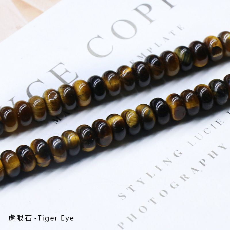 Ágata cristal tigre olho ágata vermelho, conta divisória topázio ábaco DIY jóias contas soltas, acessórios de pedra