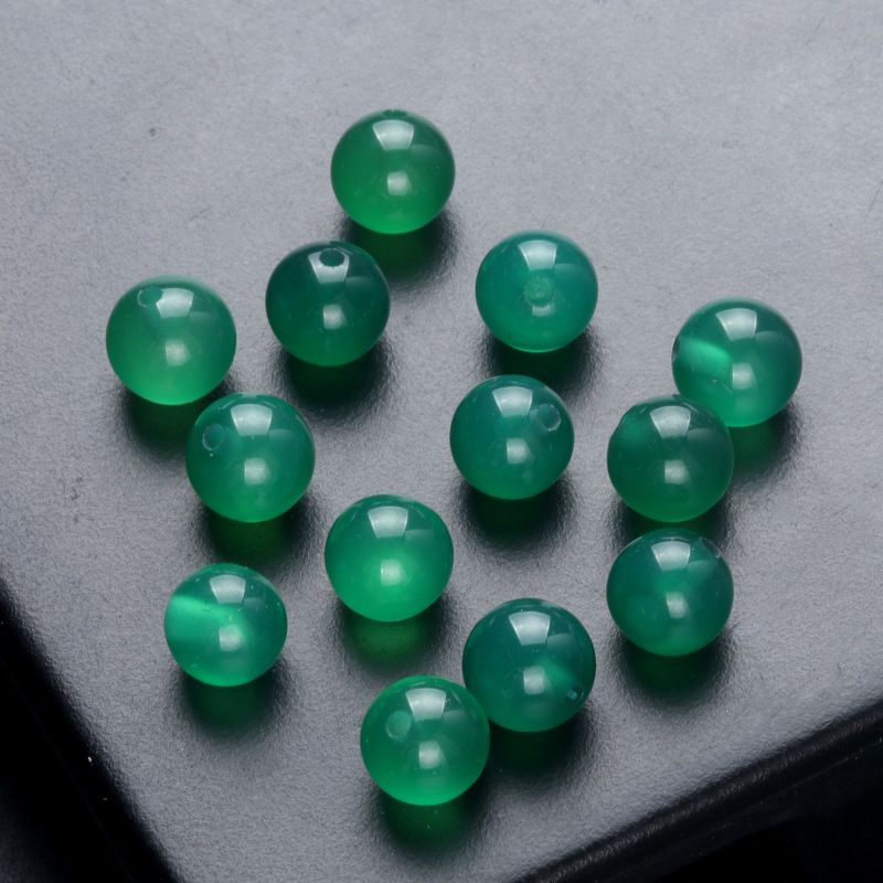 1651-6Mm contas de meio buraco cristal natural Contas de Buda de ágata contas redondas contas soltas Brincos de garanhão DIY acessórios de incrustação