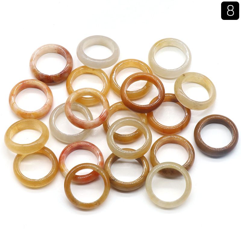 2495-Anel de corrida de pedra de ágata de cristal natural, pulseira de jogo cultural antigo, acessórios portáteis em círculo