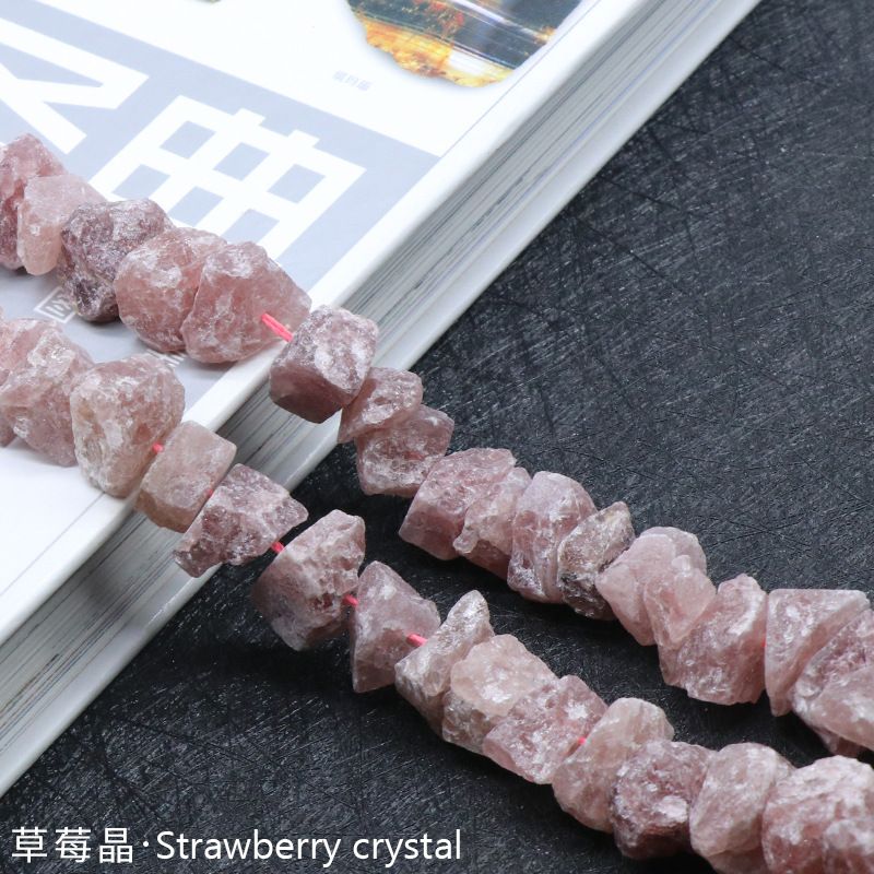 Perfuração de minério de pedra ágata de cristal fluorita, minério de lã com acessórios irregulares de contas soltas DIY