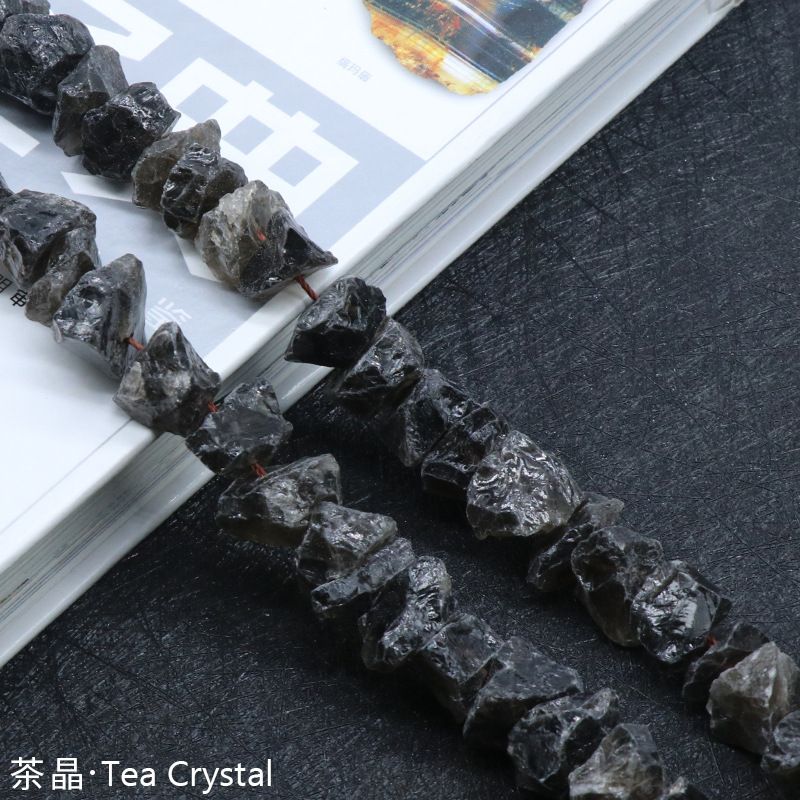 Perfuração de minério de pedra ágata de cristal fluorita, minério de lã com acessórios irregulares de contas soltas DIY