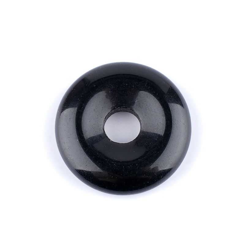 20Mm pingente de fivela de segurança de pedra de ágata de cristal natural, estilo nacional grande buraco redondo acessórios de colar nostálgico de pedra semipreciosa