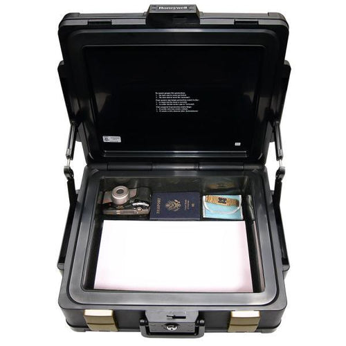 0.39 cu. ft. Molded Fire Resistant and Waterproof Legal Document Storage Chest with Key and Double Latch Lock