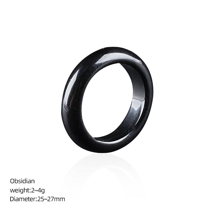 Anéis de cristal natural, pulseiras de mão masculinas e femininas, anéis de corrida, acessórios, anéis de pedra semipreciosa ins nicho high-end sense