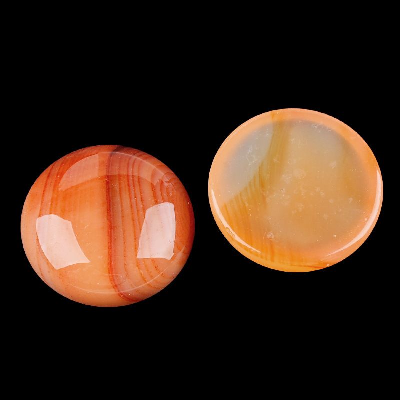 Superfície de anel redondo 1250-18Mm de cristal natural de superfície única curva redonda geométrica DIY jóias incrustadas com acessórios de pedra solta