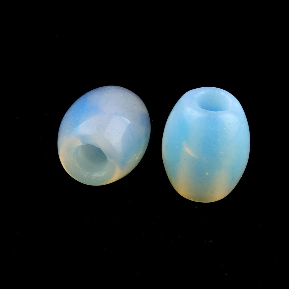 326-Grandes Buracos Grânulos Cristal Ágata Jade Barrel Grânulos Grandes Buracos Soltos 16 × 18mm Abertura 5mm Acessórios para Jóias