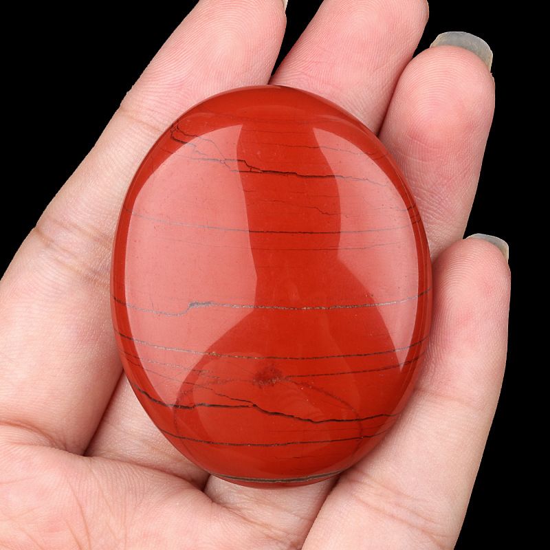 2310-Pedra de sabão de pedra de cristal natural para brincar com 38x48mm pedra de compressão quente oval SPA óleo essencial de massagem pedra