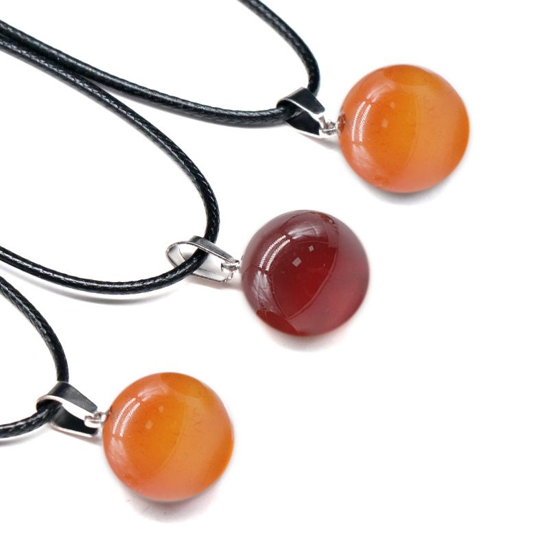 1578 um pingente de bola redonda de 16 mm, pingente de bola de pedra semipreciosa de ágata de cristal natural trabalho em andamento decoração de colar DIY