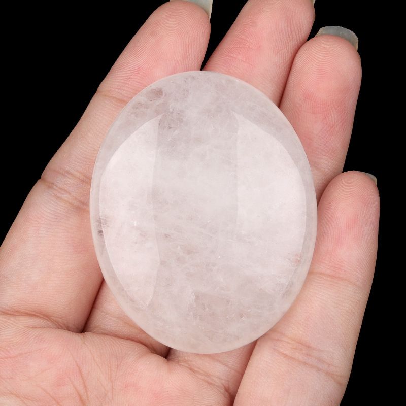 2310-Pedra de sabão de pedra de cristal natural para brincar com 38x48mm pedra de compressão quente oval SPA óleo essencial de massagem pedra