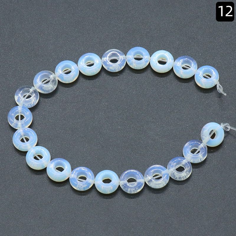 1368-Ágata de cristal natural pedra semi-preciosa 5 * 10mm buraco 4mm ábaco contas soltas contas DIY acessórios de jóias material