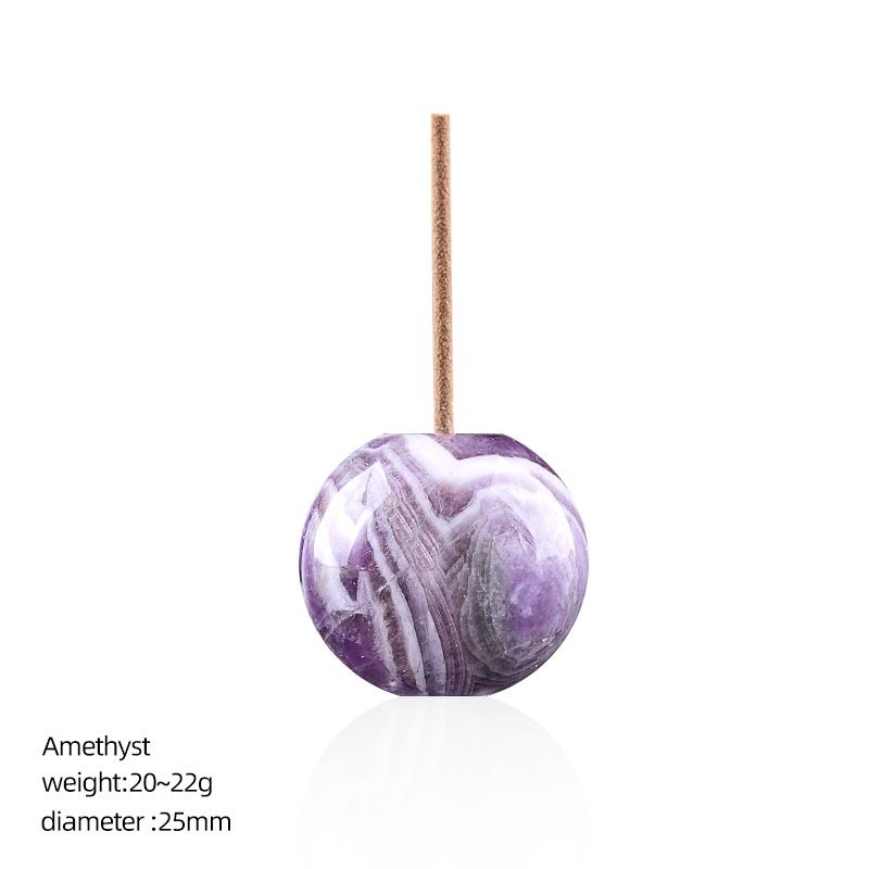 25Mm base de plug de incenso de cristal natural, pequeno ornamento de mesa, pedra áspera polida em forma de tambor perfurado porta-incenso de fio de pedra semi-preciosa