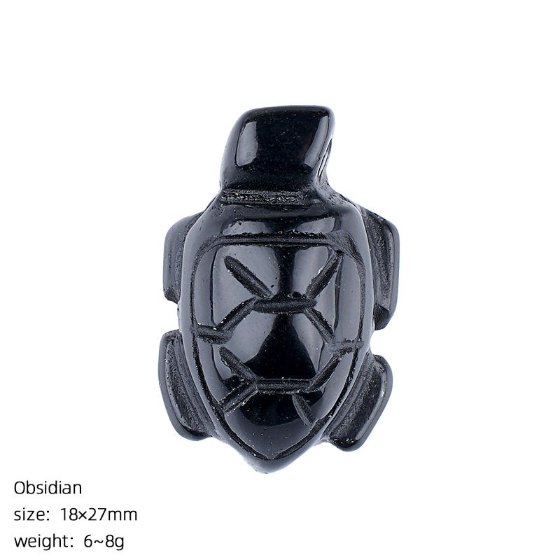 1 polegada ornamento de tartaruga de cristal natural criativo DIY micro paisagem enfeite de mesa ágata jade pequena tartaruga