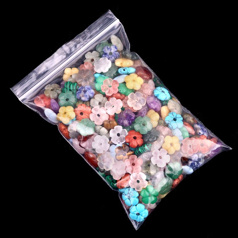 2057-Ágata de ametista natural 14mm flor de ameixa contas soltas DIY pulseira de flor frisada colar acessórios
