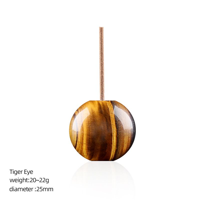 25Mm base de plug de incenso de cristal natural, pequeno ornamento de mesa, pedra áspera polida em forma de tambor perfurado porta-incenso de fio de pedra semi-preciosa