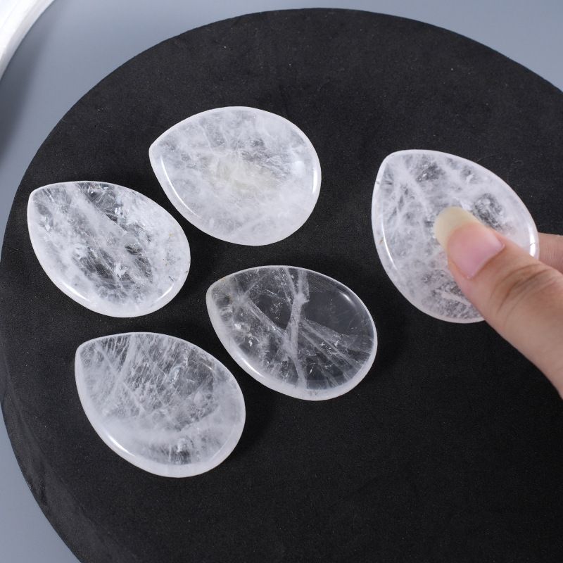 Água gota descompressão palma pedra cristal natural ágata ranhura polegar pressione alça esquecer preocupação pedra