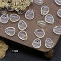 Cristal rosa Dongling jade buraco horizontal pétala gota de água folha DIY gancho de cabelo material de caminhada jóias artesanais acessórios material