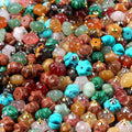 1649-8X12mm abóbora contas soltas, cristal natural pedra semi-preciosa gravada pequena abóbora DIY acessórios de material de jóias