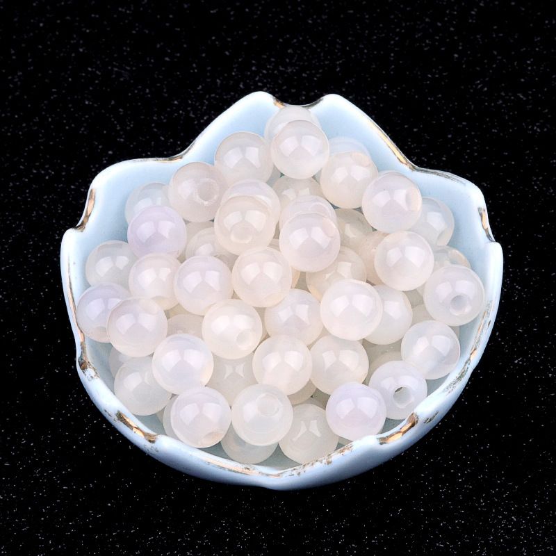 318-Agate cristal de jade 10mm3mm contas largas contas soltas pulseira artesanal DIY colar brincos jóias