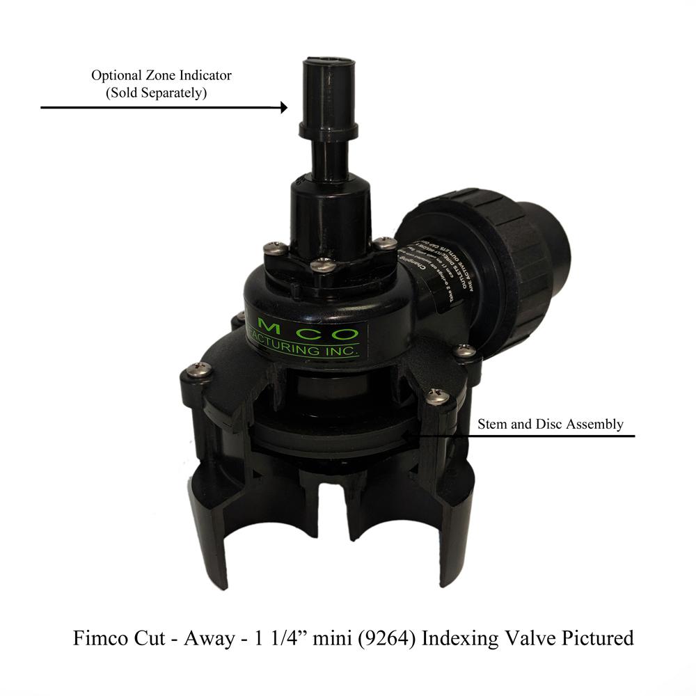 1-1/4 in. Mini 6 Outlet Mini Indexing Valve with 5 and 6 Zone Cams