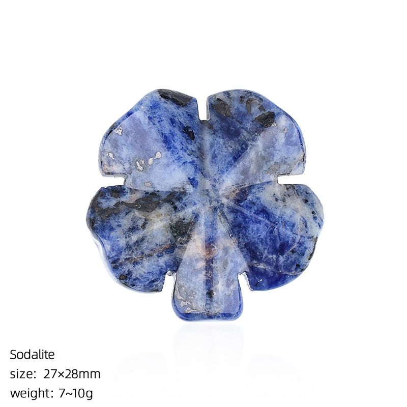 Cristal natural trevo de quatro folhas DIY micro paisagismo escultura pedra natural sorte grama acessórios cristal natural contas soltas