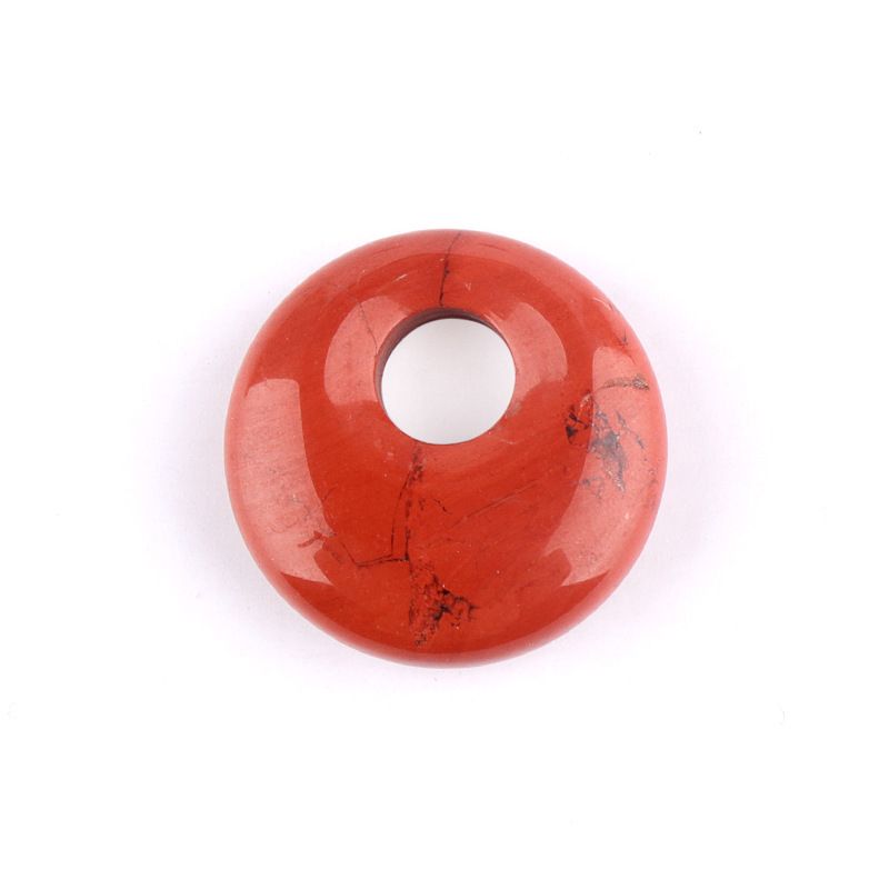 Pingente de fivela de segurança de orifício lateral de ágata de cristal natural de 18mm, colar nostálgico de ametista de orifício lateral de irmão redondo estilo nacional