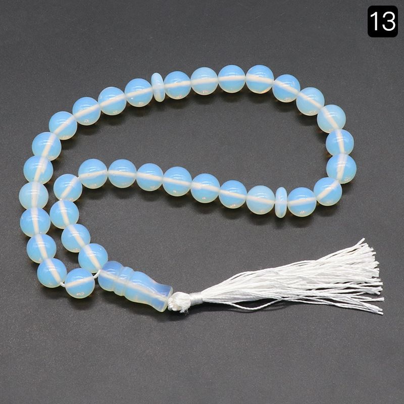 1204-Pulseira de ágata de cristal 33 rosário, jóias de mão, pendurado para carro, pingente de acessórios Wenwan