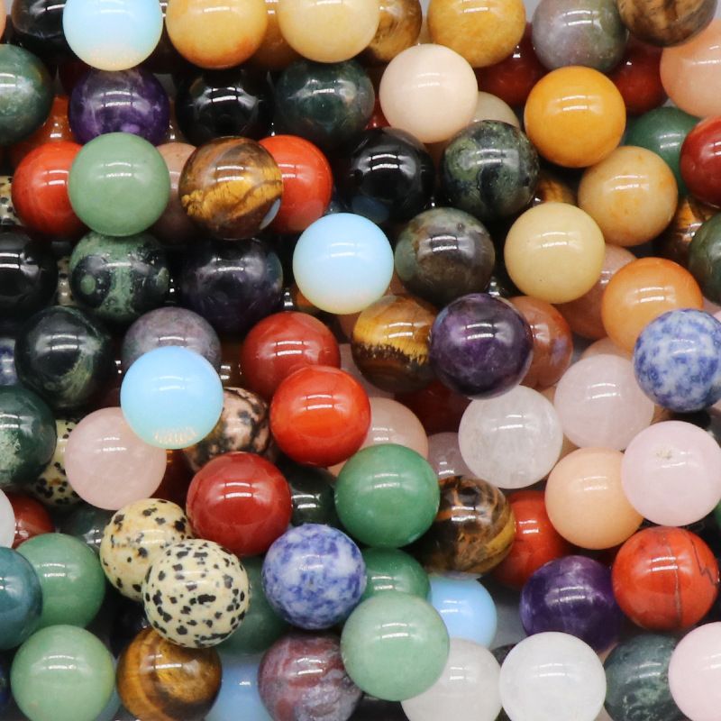 1097Bola não porosa não porosa Bola redonda de 20mm ágata de ametista natural DIY pedra não porosa contas redondas